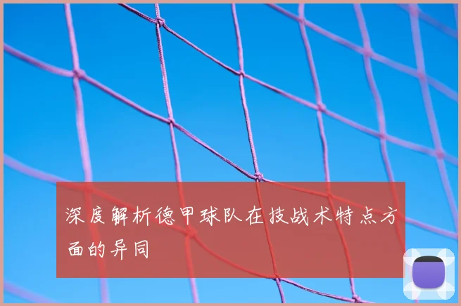 深度解析德甲球队在技战术特点方面的异同